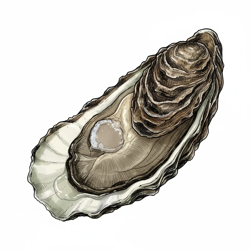 Salt Pond Select oyster illustration