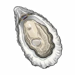 Scorton Creek oyster illustration