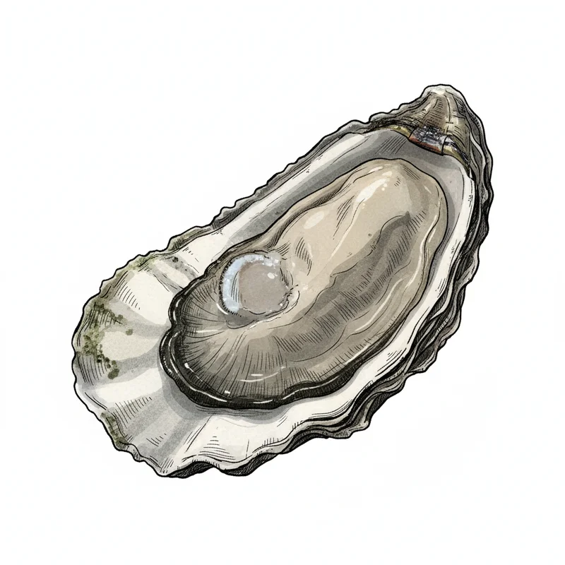 Shelter Island oyster illustration