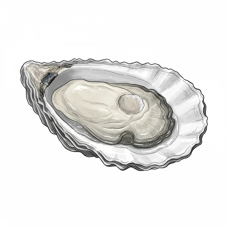 Shigoku oyster illustration