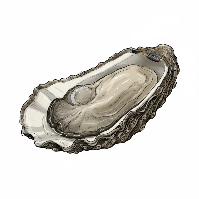 Ships Point oyster illustration