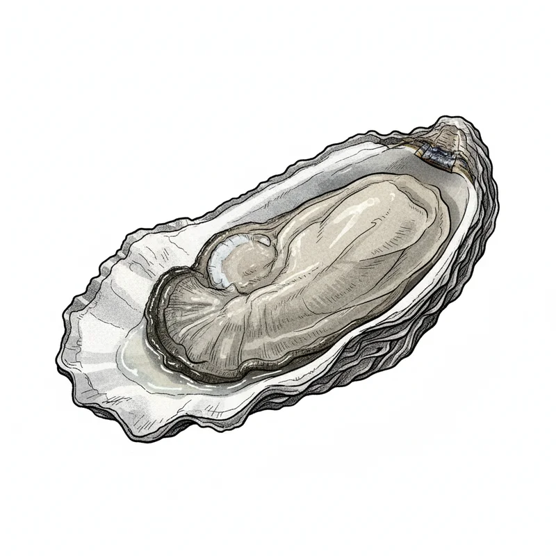 Shooting Point Salt oyster illustration