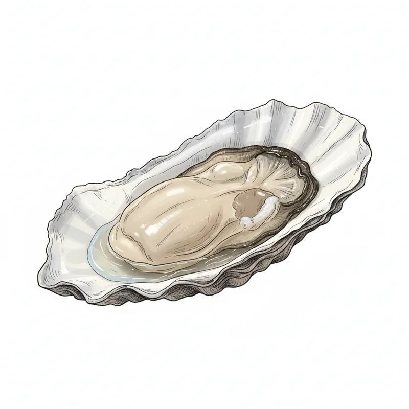 Sinku oyster illustration