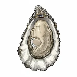 Skookum oyster illustration