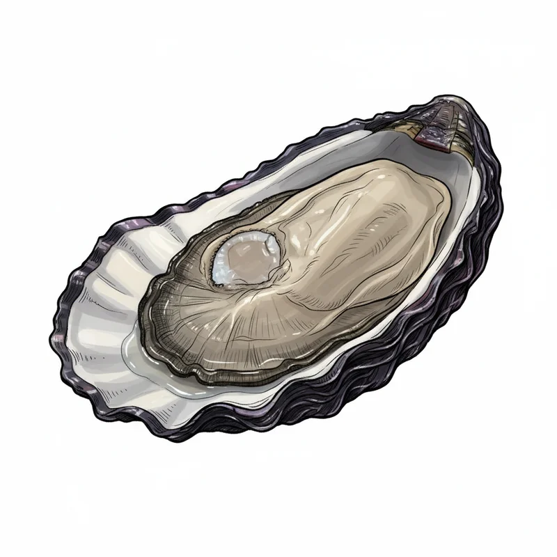 Stellar Bay oyster illustration