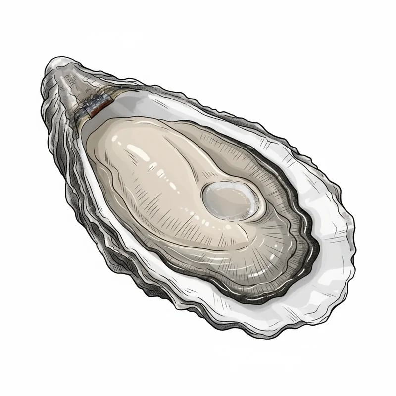 Stump Sound Single oyster illustration