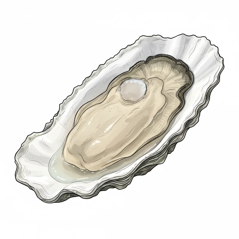 Summer Ice oyster illustration