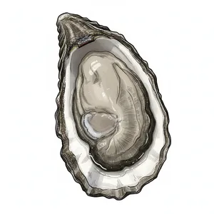 Sydney Rock oyster illustration