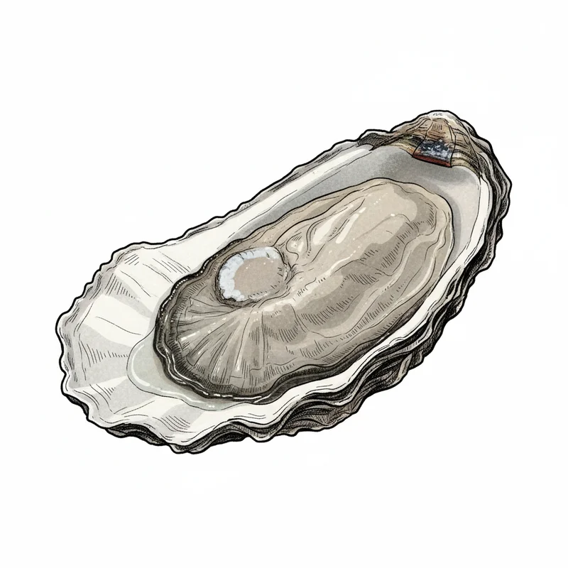 Taunton Bay oyster illustration