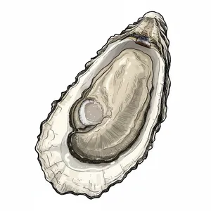 Taunton Bay oyster illustration