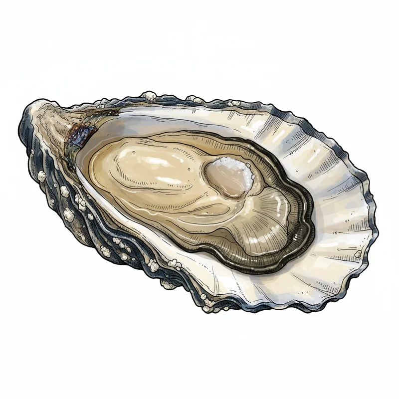 Totten Inlet oyster illustration