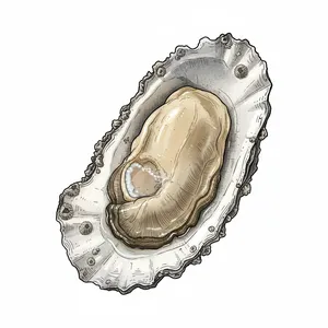 Totten Inlet oyster illustration