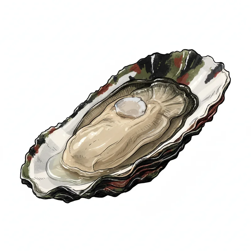 Treasure Cove oyster illustration