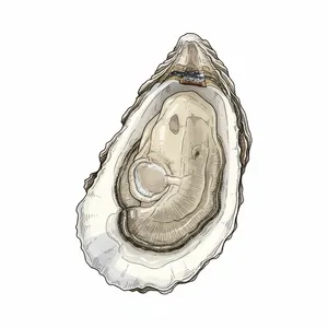 Umami oyster illustration