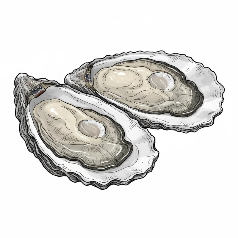 Wallace Bay oyster illustration
