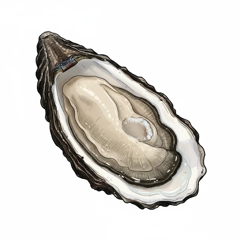 Wellfleet oyster illustration