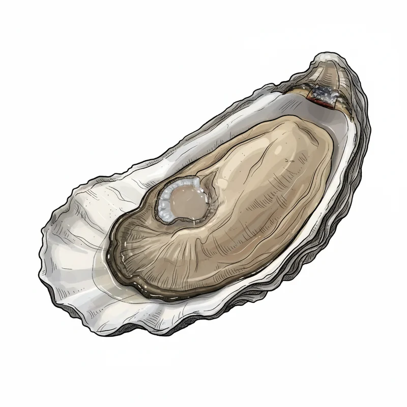 Weskeag oyster illustration