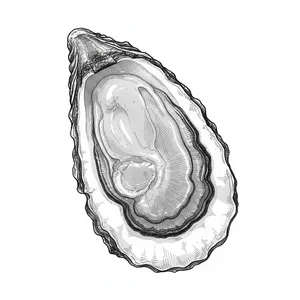 Whale Rock oyster illustration