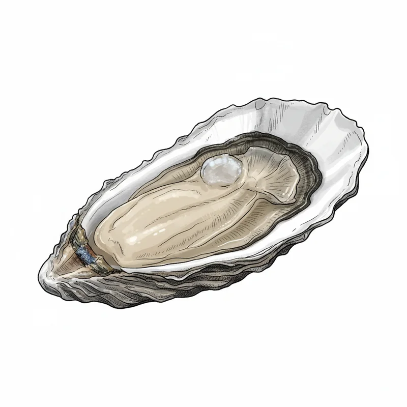 Widow's Hole oyster illustration