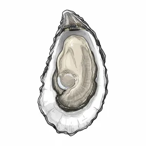 Widow's Hole oyster illustration