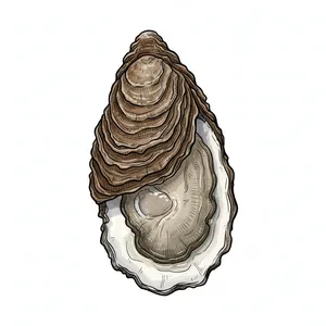 Wild Goose oyster illustration