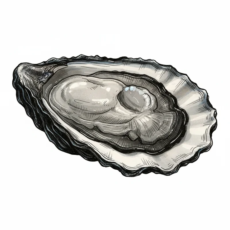 Willapa Bay oyster illustration