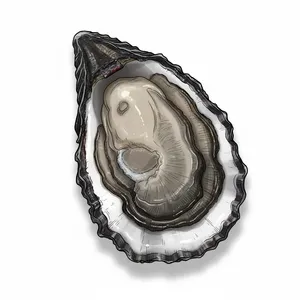 Willapa Bay oyster illustration