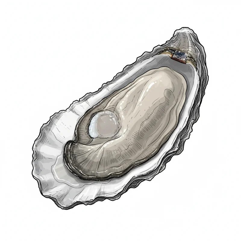 York River oyster illustration